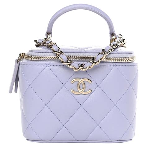 chanel purple vanity bag|chanel vanity bag with handle.